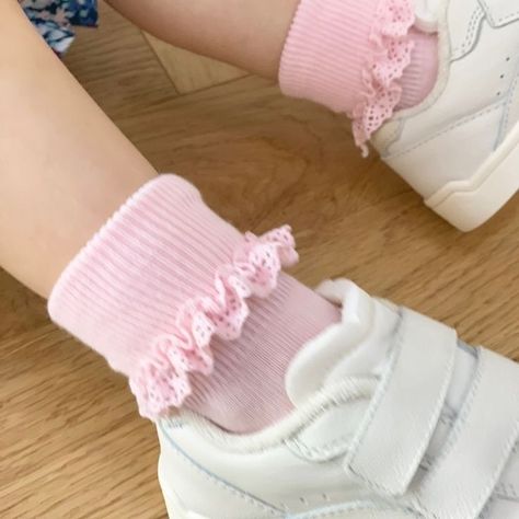 Frilly Socks, The Cardigans, Toddler Socks, Pink Socks, Foto Ideas Instagram, Baby And Toddler, Pink Lemonade, Pink Princess, Pink Aesthetic