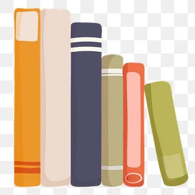 Book Clipart Aesthetic, Books Display, Book Journaling, Empty Book, Book Clipart, Book Spines, Books Png, Fall Preschool Activities, Orange Book