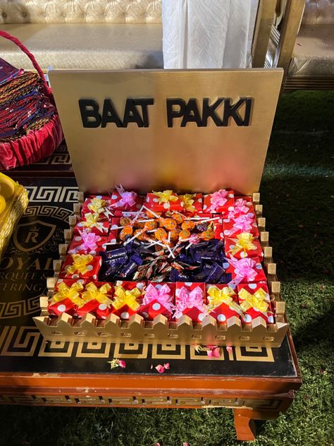 Baat Pakki Pictures, Baat Pakki Decorations, Baat Pakki Decorations At Home, Baat Pakki Ideas, Pune Snap, Friend Snap, Dholki Ideas, Haldi Function Decoration, Baat Pakki