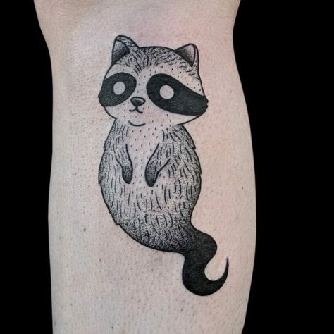 Raccoon Tattoo Ideas, Tattoos Reference, Racoon Tattoo, Raccoon Tattoo, Small Matching Tattoos, Pin Up Girl Tattoo, Tool Tattoo, Ghost Tattoo, Back Of Shoulder Tattoo