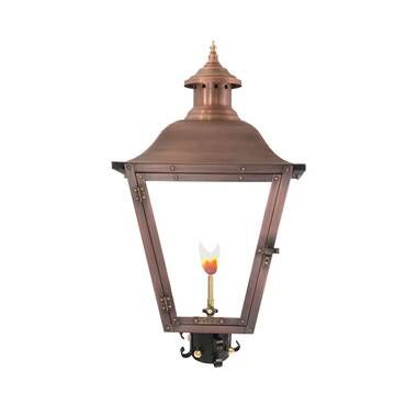 Red Barrel Studio® Earlimart Gas Powered Outdoor Lantern | Wayfair Gooseneck Lighting, Copper Top, Lantern Head, Copper Lantern, Building Entrance, Outdoor Lantern, Aged Copper, Electric Candles, Pendant Fixture