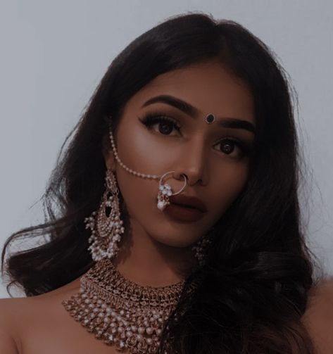 Desi Nose Ring, Nose Ring Aesthetic, Ring Aesthetic, Paper Ring, Snap Food, Makeup Inspo, Septum Ring, Desi, Nose Ring