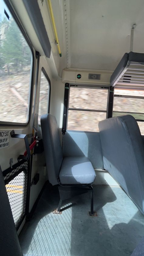 The bus was super empty and quiet and the empty seat next to me had a rlly aesthetic look to it w the light. It gave be a silent voice vibes I dunno why 😭 School Bus Seat, Bus Seat, Classroom Interior, Estes Park, School Bus, Back Seat