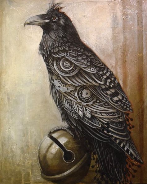 Sophie Wilkins Arts Industrial Clothing, Crow Tattoo, Crow Bird, Crow Art, Black Birds, Raven Tattoo, Raven Art, Crows Ravens, Black Crow