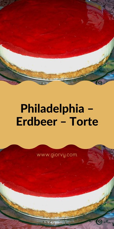 Philadelphia Torte, German Food, Savory Snacks, Vanilla Cake, Bourbon, Philadelphia, Cake Recipes, Cheesecake, Food And Drink