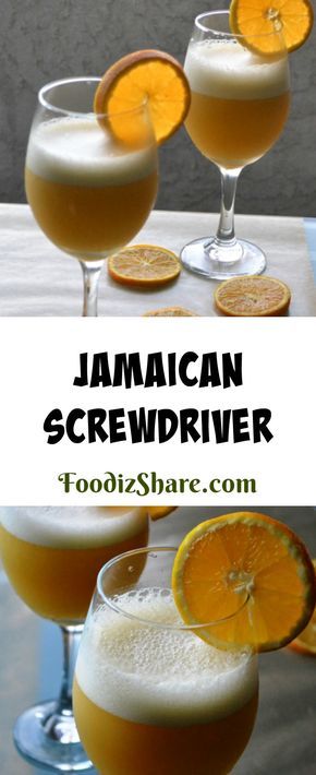 This is a #delicious #Jamaican style Screwdriver #cocktail #drink #recipe . #cocktails #summer #vodka #rum #pineapple #orange #easy #easyrecipes #drinks #partyfood #gameday Screwdriver Drink Recipe, Screwdriver Drink, Screwdriver Cocktail, Jamaican Recipe, Cocktails Summer, Punch Drinks, Foodie Art, Cocktail Garnish, Cocktail Drink