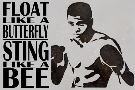 Float like a butterfly, sting like a bee - Mohamed Ali - Muhammad Ali Float Like A Butterfly Sting Like A Bee, Ali Boxing, Muhammad Ali Boxing, Boxing Training Workout, Mohamed Ali, Sting Like A Bee, Iphone Wallpaper Stills, Mohammed Ali, Float Like A Butterfly