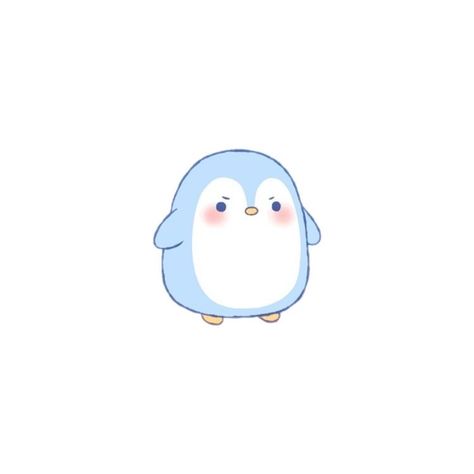 Penguin Cartoon, Blue Penguin, Baby Blue Wallpaper, Penguin Drawing, Blue Drawings, Cute Blue Wallpaper, Baby Blue Aesthetic, Light Blue Aesthetic, Blue Aesthetic Pastel