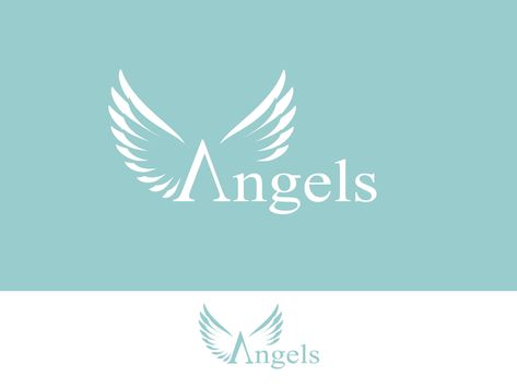 Logo Design #32 | 'Angels' design project | DesignContest ® Logo With Wings Design, Coffee Logos, Ns Logo, Angel Logo, Purple Angel, Angel Vector, Dance Logo, Gift Logo, Angels Logo