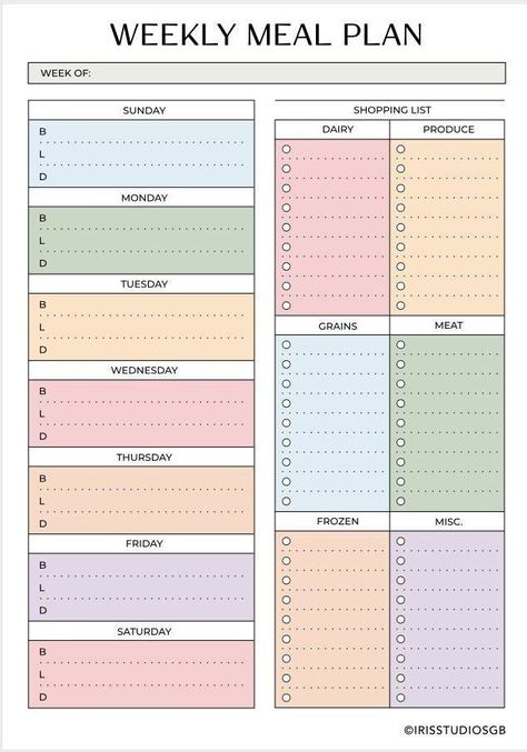 Weekly Meal Planner | Grocery List Template | Food Prep | Family Meal Planner With Shopping List | Instant Download | PDF #Inspiration #Inspo #Trends #CreativeIdeas #Ideas #Motivation #HomeTrends Family Meal Planner, Meal Planning Menus, Template Food, Grocery List Template, Weekly Meal Planner, Family Meal, Food Prep, List Template, Good Notes