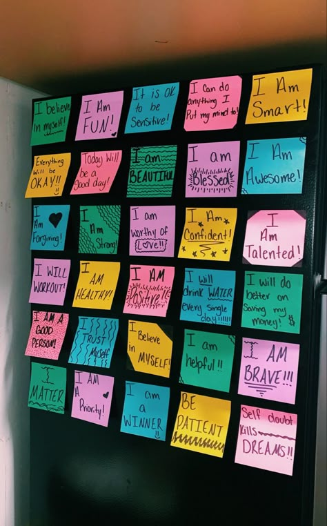 #summer #2021 #goalsetting #affirmations #affirmationsforwomen #glowup #glowuptips #loveyourself #stickynotes Mirror Of Affirmations, Words Of Affirmation Sticky Notes, Sticky Notes Affirmation, Affirmations Room Decor, Mirror Affirmations Sticky Notes Aesthetic, Positive Affirmation Sticky Notes, Sticky Note Affirmations Mirror, Mirror Affirmations Sticky Notes, Positive Sticky Notes Quotes