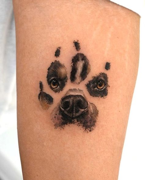 Dog And Cat Paws Tattoo, 3 Paw Print Tattoo, Pet Paw Print Tattoo Cats, Dog Paw Tattoo For Men, Paw Print Face Paint, Animal Paw Print Tattoo, Dog Paw Tattoo Ideas, Cat Paw Tattoo, Paw Tattoo Ideas