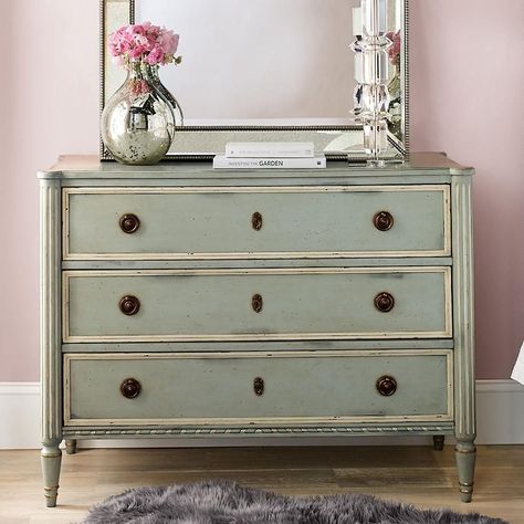 Etienne 3-drawer dresser Closets Ideas, French Dresser, Cane Bed, Bedroom Furnishings, Furniture Placement, 3 Drawer Chest, Wooden Drawers, Hello Lovely, Canopy Bed