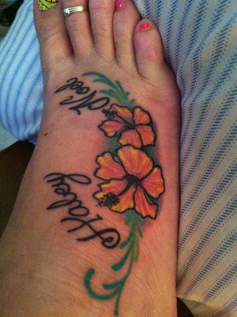 Tattoo for my daughters Haley Tattoo Name, Haley Tattoo, Tattoo Name, Girls Names, My Daughters, Name Tattoos, Leaf Tattoos, Maple Leaf Tattoo, To My Daughter