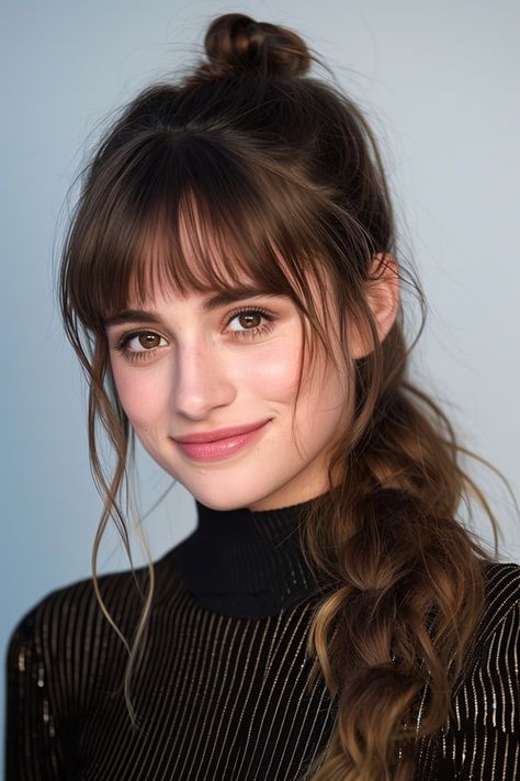 Micro Bangs: 68+ Styles » Micro Bob ✓ Stufiger Micro Pony ✓ Gerade Micro Bangs ✓ Baby Bangs ✓ Kurze Locken mit Micro Pony [ ➳ Jetzt inspirieren lassen! ] Baby Bangs, Hottest Trends, Hairstyles With Bangs, Bangs, Cool Hairstyles, Braids, Hair Cuts, Makeup, Hair Styles