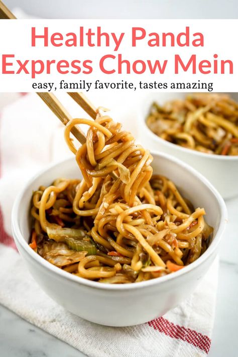 Essen, Chow Mein Panda Express, Healthy Chow Mein, Panda Express Copycat, Plats Weight Watchers, Chow Mein Recipe, Lo Mein Recipes, Slender Kitchen, Panda Express