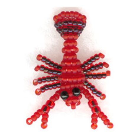 3D Lobster | Bead-Patterns Fish Bead Pattern, Beaded Fish Pattern, 3d Beading Patterns, 3d Beaded Animals Patterns, Pony Bead Animals Patterns, Bead Animals Patterns, Beaded Lobster, Beads Animals, Pony Bead Animals