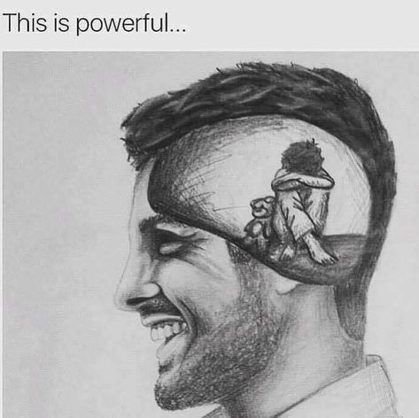 Just because someone appears happy and normal on the outside, doesn't mean they haven't suffered on the inside. Meaningful Drawings, Deep Art, Meaningful Art, Dark Art Drawings, Art Drawings Sketches Creative, Pencil Art Drawings, Introverted, Drawing Skills, Art Drawings Sketches Simple