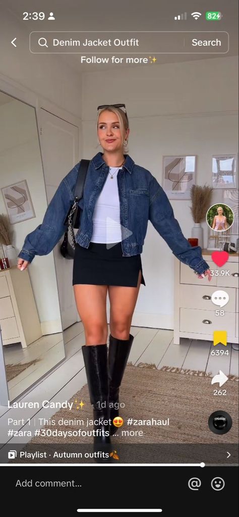 Outfit Denim Skirt, Chicago Outfit, Outfit Denim, Concert Outfit Ideas, Skirt Outfits Fall, Denim Jacket Outfit, Nashville Outfits, Date Outfit Casual, City Outfits