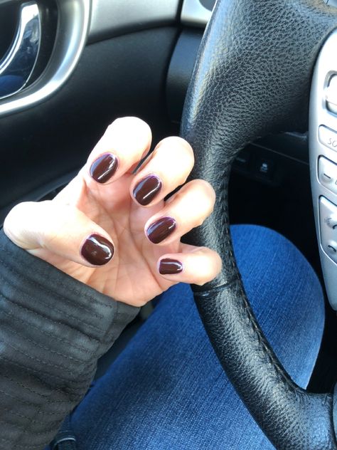 Dnd Chocolate Brown, Dnd Rosewood, Dnd Fall Colors, Nails Brown Color, Fall Nails Brown, Girl Maintenance, Dnd Nails, Mail Polish, Nails Brown