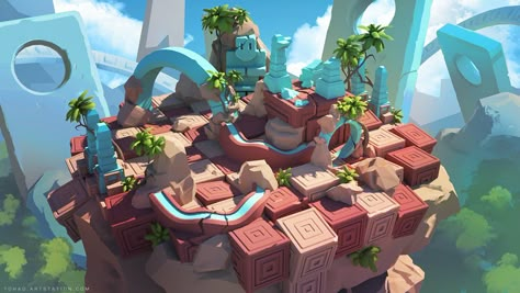 De-formers arena design on Behance Environmental Artwork, Game Art Environment, Game Level Design, Game Background Art, Game Arena, 3d Reference, Isometric Art, Game Environment, Low Poly Art