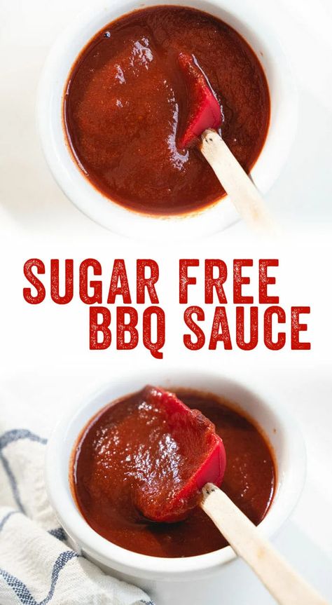 Sugar Free Bbq Sauce Recipe, Low Sugar Bbq Sauce, Sugar Free Barbecue Sauce, Sugar Free Bbq Sauce, Pasta Tuna, Vinegar Bbq Sauce, Vegan Bbq Sauce, Healthy Barbecue, A Couple Cooks