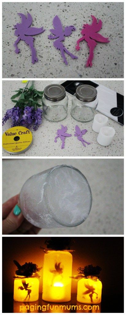 DIY Fairy Jars. Gorgeous Night Light Idea for Kids! So simple to make! LOVE! ขวดโหล Mason Jar, Fairy Jars Diy, Fairy Lanterns, Diy Lampe, Christmas Paintings On Canvas, Fairy Jars, Fairy Crafts, Deco Luminaire, Diy Fairy