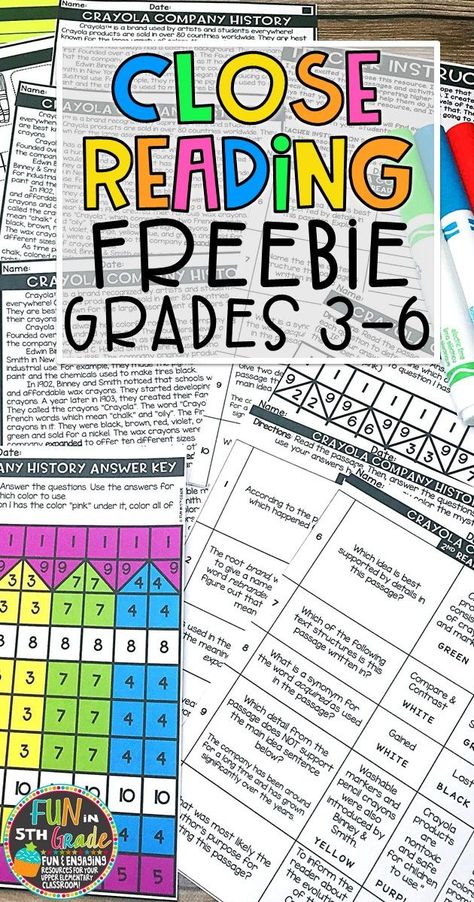 Close Reading Strategies, Upper Elementary Reading, Text Dependent Questions, Close Reading Passages, Reading Tutoring, 6th Grade Reading, Reading More, Reading Comprehension Strategies, Third Grade Reading