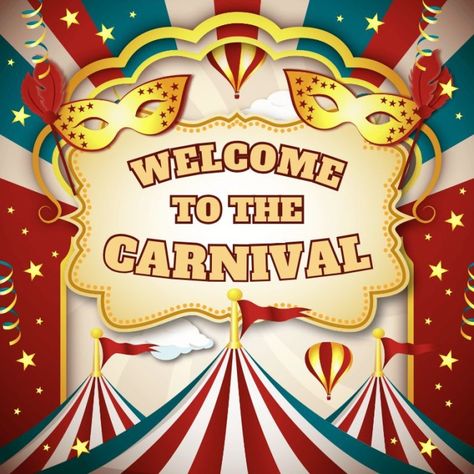 Gradient Vintage Welcome To The Carnival Sign Mardi Gras Background, Carnival Images, Circus Background, Carnival Signs, Carnival Inspiration, Carnival Design, Carnival Background, Menu Maker, Presentation Maker