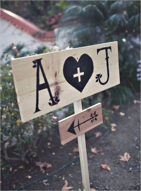 I like the details on the letters and the arrow. J Letter Images, Genos Wallpaper, Orange County Wedding, Wedding Chicks, County Wedding, Wedding Signage, Wedding Sign, Here Comes The Bride, Handmade Wedding