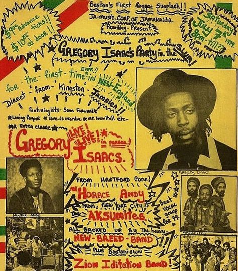 Gregory Issacs, Jamaica Design, Reggae Art, Jamaica Reggae, Aesthetic Types, Jamaican Culture, Afrocentric Art, Concert Poster, Reggae Music