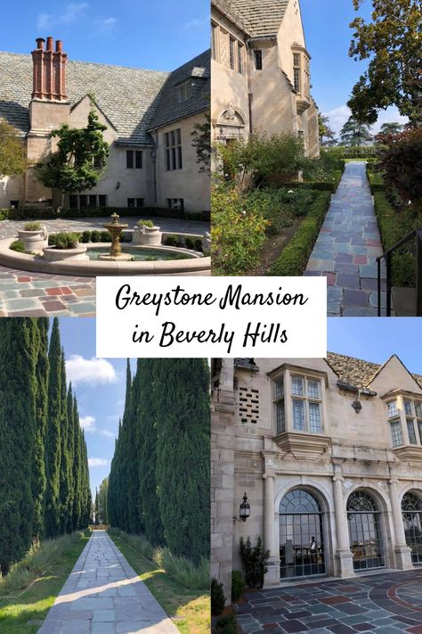 Greystone Mansion Wedding, Mansion In Beverly Hills, Greystone Mansion, Los Angeles Aesthetic, Gamble House, Beverly Hills Mansion, Mansion Tour, Lala Land, Mansion Designs