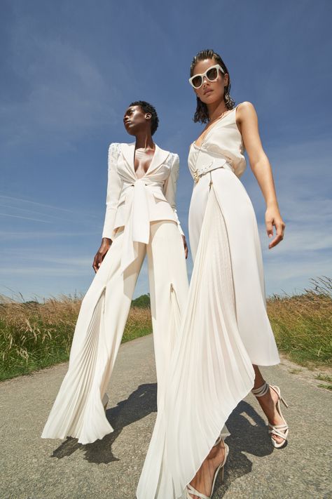 Zuhair Murad Resort 2023, Zuhair Murad Resort, Resort 2023, Chic Blazer, Shirred Dress, Belted Blazer, Blazer Set, Column Dress, Zuhair Murad