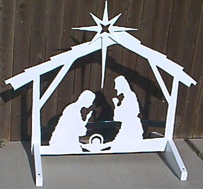 What Sells The Best? - by Mean_Dean @ LumberJocks.com ~ woodworking community Diy Nativity Scene, White Nativity Set, Nativity Scene Silhouette, Outdoor Nativity Sets, Christmas Lawn Decorations, Outdoor Nativity Scene, Nativity Scene Sets, Outdoor Nativity, Wood Yard Art