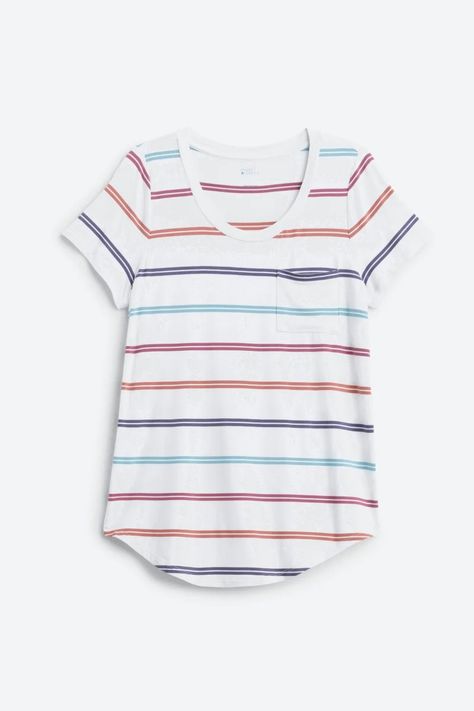 Women's Market & Spruce Elaine Pocket Short Sleeve Tee | Stitch Fix Market And Spruce, Fix Credit, Stitch Fix Stylist, Love Stitch, Style Quiz, Style Profile, Striped Tee, Shorts With Pockets, Personal Stylist