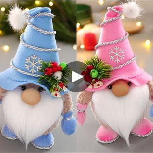 Don't miss out on this Christmas gnome tutorial! 🎅 | tutorial | Don't miss out on this Christmas gnome tutorial! 🎅 | By MetDaan DIYFacebook Gnome Tree Ornaments Diy, Gnome Christmas Tree Ornaments, Stuffed Gnomes, Metdaan Makeup, Metdaan Diy, Gnome Tutorial, Christmas Crafts To Make, Craft Christmas, Noel Diy