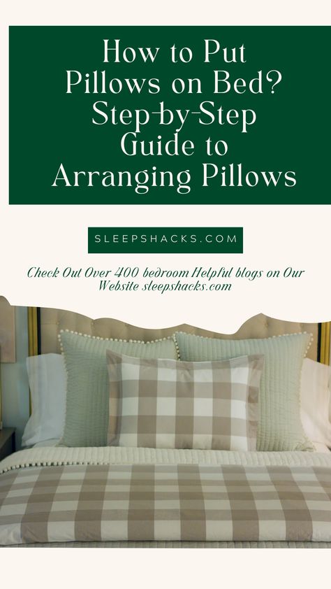 How to Put Pillows on Bed How To Arrange Bed Pillows, Pillow Placement On Bed, Bedroom Pillows Arrangement, Throw Pillow Arrangement, Bed Pillow Arrangement, Red Sheets, Bed Steps, Wedge Pillow, Pink Sheets