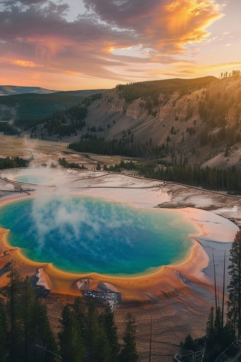 Discover the Wonders of Yellowstone National Park 🏞️✨ Explore the geothermal wonders and diverse wildlife of Yellowstone National Park. From geysers and hot springs to bison and bears, this park offers a unique natural experience. 🌿🐻 #Yellowstone #USATravel #NationalParks #NatureLovers Yellowstone National Park Photography, Montana Yellowstone, Stone Park, Montana Travel, Yellowstone Trip, Visit Yellowstone, National Parks Photography, Yellowstone Park, National Parks Usa