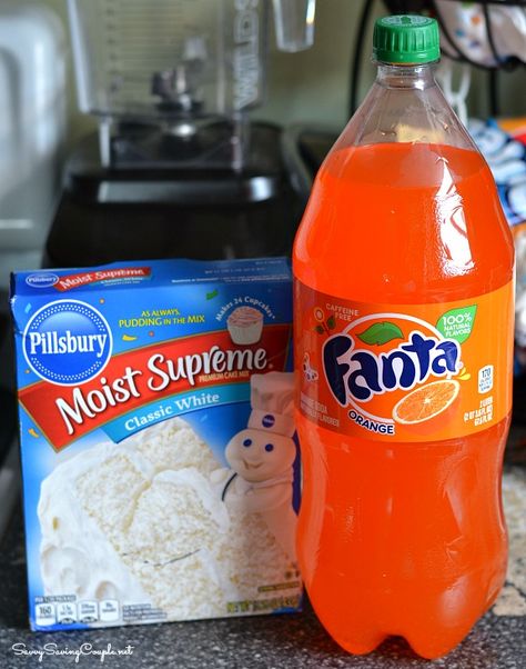 Fanta Orange Soda Infused Halloween Cake Snack #SpookySnacks Orange Fanta Cake, Fanta Cake Recipe, Orange Soda Cake Recipe, Orange Soda Cake, Orange Crush Cake, Soda Cake Recipe, Soda Cakes, Orange Recipes Dessert, Halloween Cakes Easy