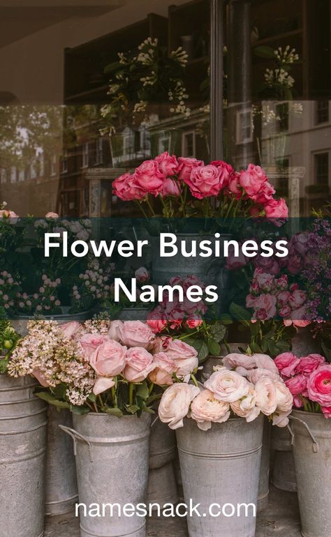 Flower Shop Interior Design Ideas, Flower Store Name Ideas, Names For Flower Shops, Flower Arrangement Business, Flower Brand Name Ideas, Starting A Flower Business, Cute Flower Shop Names, Florist Business Name Ideas, Floral Shop Names Ideas