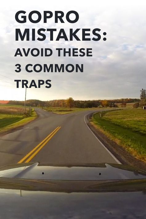 You gotta start somewhere! GoPro beginners mistakes are no different than any other: you live and you learn. In this post, I help rescue you from 3 common traps that I see GoPro beginners get caught in all too often. The best part is: they're easy to recover from! Gopro Settings, Gopro Diy, Gopro Pictures, Gopro Shots, Gopro Photos, Gopro Video, Gopro Photography, Gopro Camera, Go Pro