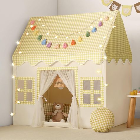 Amazon.com: Senodeer Kids Play Tent Indoor: with Mat, Tassel Garland, Star Lights - Toddler Girl Tent Indoor Playhouse for Toddlers Kids Toys for Boy Girl Birthday Gift for Kids : Toys & Games Indoor Tent For Kids, Girls Tent, Tissue Garland, Indoor Tents, Indoor Playhouse, Star Lights, Kids Toys For Boys, Kids Play Tent, Playhouse Outdoor