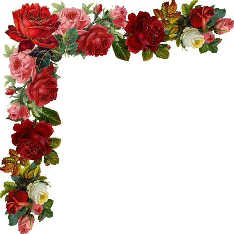 Pinned/Repinned by JacquiandScott With More Than 500 Carefully Curated Boards & 300,000 Pins/GIFs/Videos. We Do All of This For Fun and Follows - Come See! Big Friendly Hugs, JacquiandScott and Jacqueline_Hyland. Flower Png Images, Victorian Scrap, Flower Printable, Flower Border, Decoupage Paper, Vintage Labels, Floral Border, Floral Vintage, Flower Images