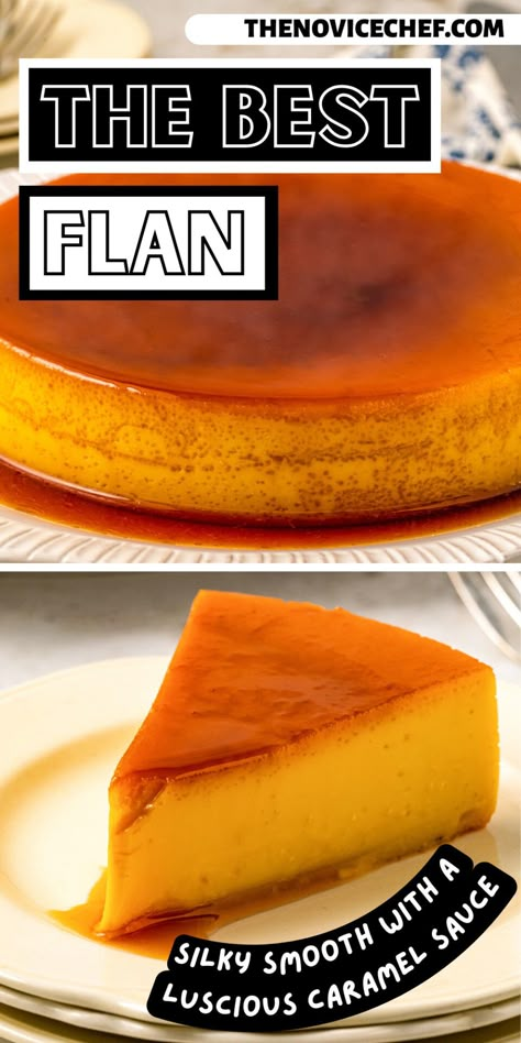 Small Flan Recipe, Easy Flan Recipe Condensed Milk, Flan Dessert Recipes, Spanish Desserts Easy, Portuguese Flan Recipe, Flan Recipe Mexican, Caramel Flan Recipe, Easy Flan Recipe, Chocolate Flan Recipe