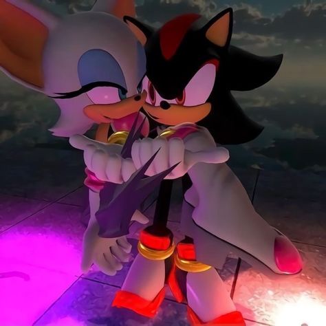 @pluttoh on instagram Shadow And Rouge, Rouge The Bat, Current Mood Meme, Sonic And Shadow, Sonic Art, Shadow The Hedgehog, Matching Profile Pictures, Wallpaper Pc, Mood Pics