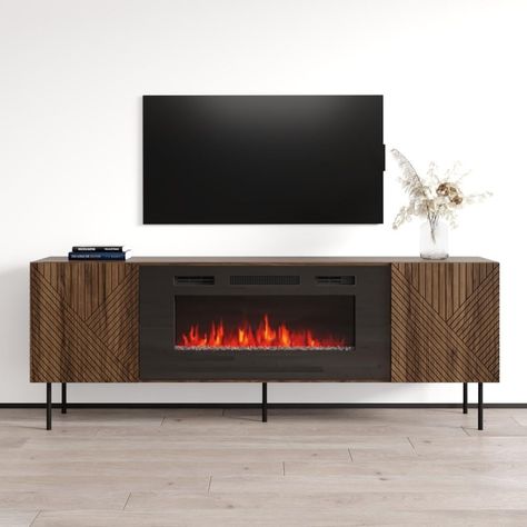 Tv Console With Fireplace, Electric Fireplace Entertainment Center, Flame Colors, Fireplace Console, Fireplace Entertainment Center, Stand Tv, Floating Tv Stand, Electric Fireplace Tv Stand, Console Tv