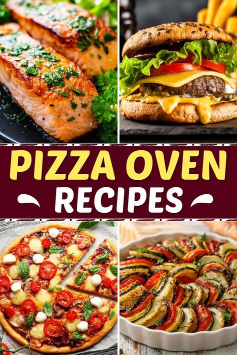 These pizza oven recipes prove how versatile it is! From chicken to brisket to tasty desserts, it does it all! What To Make In A Pizza Oven, Cuisinart 3 In 1 Pizza Oven Recipes, What Can You Cook In A Pizza Oven, Cuisinart Pizza Oven Recipes, Piezano Pizza Oven Recipes, Fire Oven Pizza Recipes, Pizza Recipes For Pizza Oven, Wood Fire Pizza Oven Recipes, Big Horn Pizza Oven Recipes