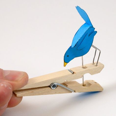 (11) ✄---Rob--Ives--- on Twitter: "Peg Bird. Junk Automata. Parts, template and instructions for construction now on the website. https://t.co/pw0rzzntYi #automata #mechanism #junkautomata #STEMeducation #maker https://t.co/zoWmHsGa1W" / Twitter Junk Modelling, Kinetic Toys, Flying Butterfly, Toy Diy, Paper Engineering, Mechanical Art, Woodworking Toys, Kinetic Art, Furniture Plans Free