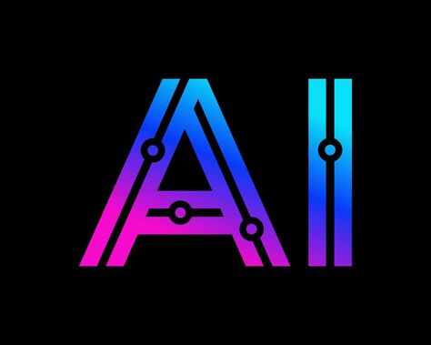 Ai Technology Digital Artificial Intelligence Future Circuit Electronic Colorful Vector Logo Design Artificial Intelligent Logo Design, Circuit Logo Design, Artificial Intelegent Logo, Laptop Inspiration, Automation Logo, Logo Design Technology, Electronic Logo, Tool Logo Design, Automotive Logo Design