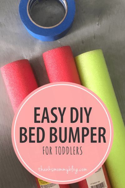 Pool Noodle Bumper Toddler Bed, Pool Noodle Crib Bumper, Pool Noodle Toddler Bed Rail, Diy Crib Bumper Pads, Diy Bed Bumper, Pool Noodle Bed Bumper, Crib Bumper Ideas, Bed Bumpers Diy, Bunk Bed Railing Ideas Diy